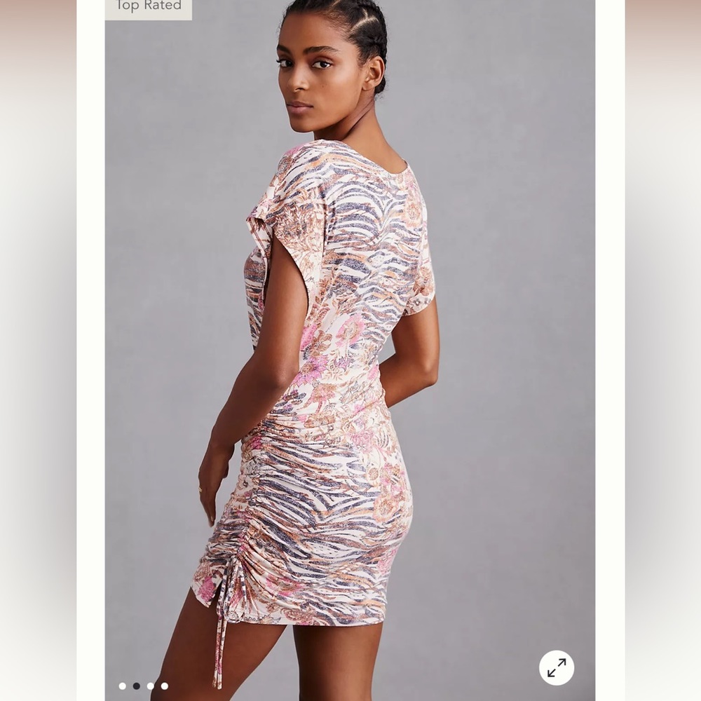 Daily Practice by Anthropologie The Short Ruched Dress New With out Tagsl